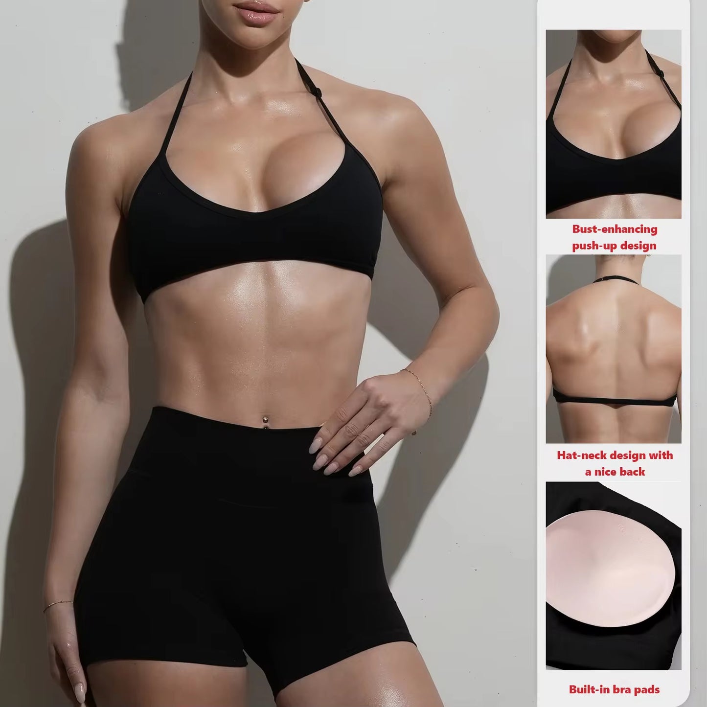 Luxe Sculpt Halter Push-Up Bra