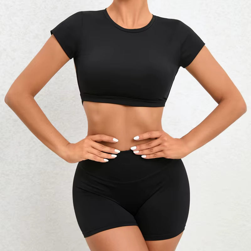 Elevate Open Back Crop Top