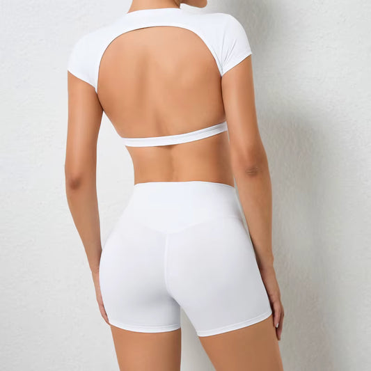 Elevate Open Back Crop Top