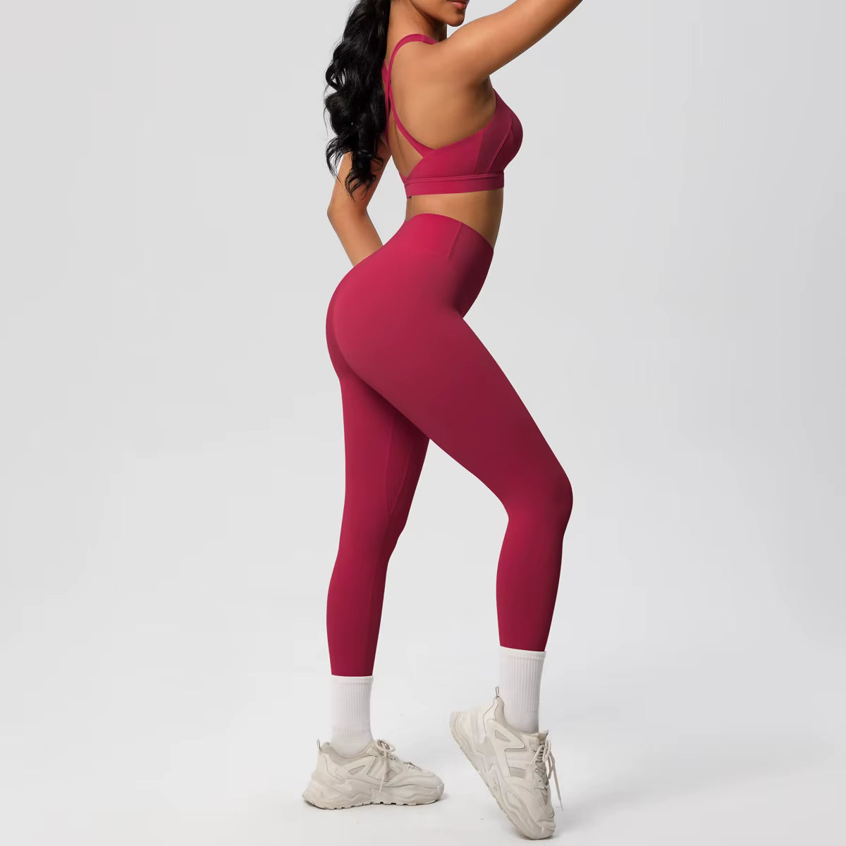 SculptFit™ 2-Piece Imported Activewear Set (Sports Bra + Leggings)