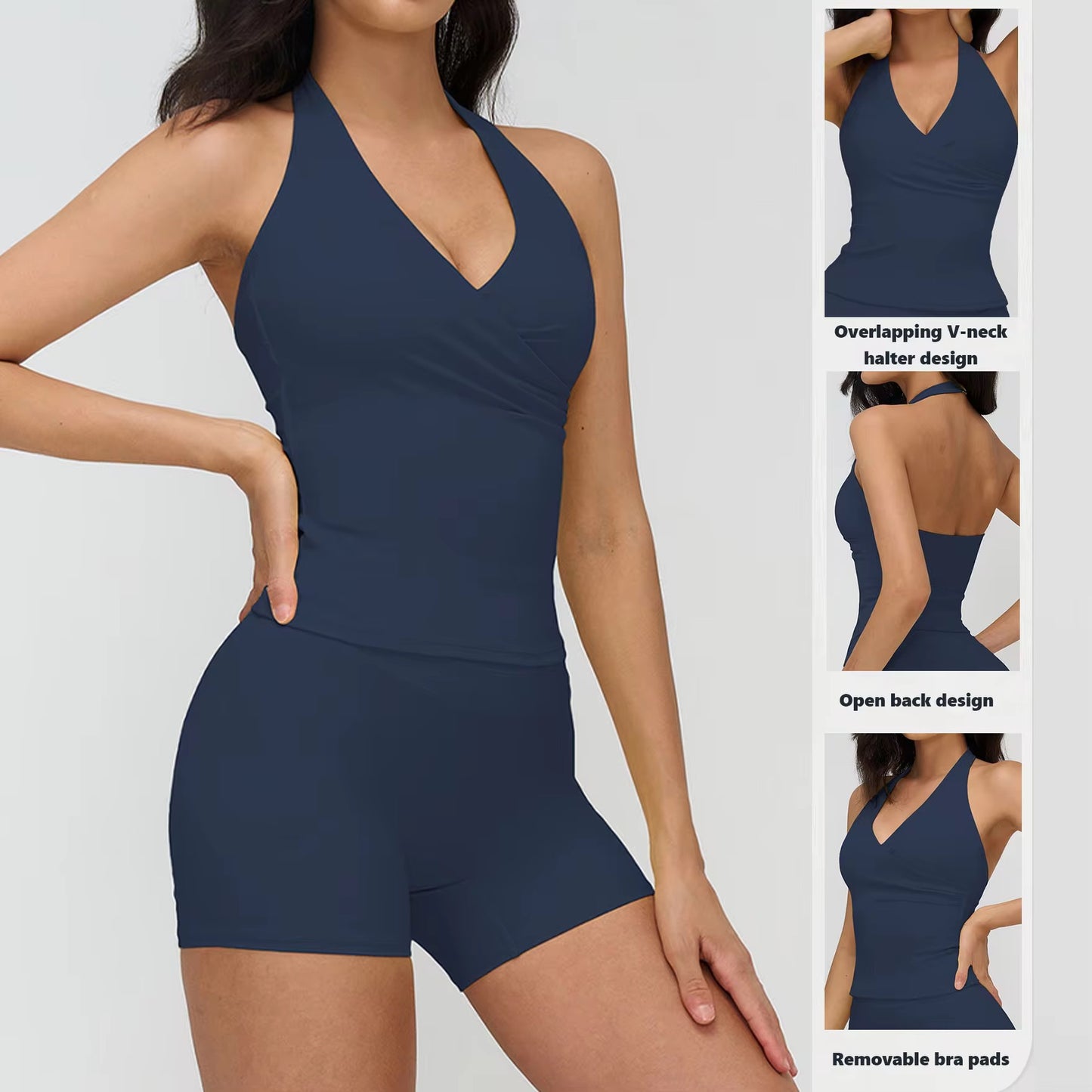 SculptWrap Halter Tank — Padded Edition